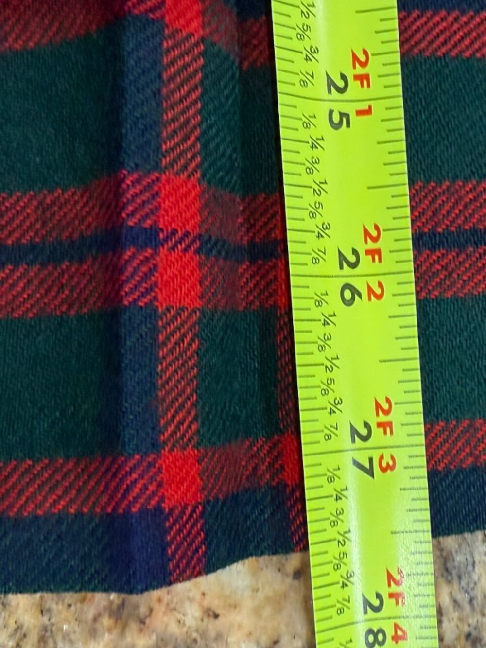 Vintage LL Bean 100% Wool Tartan Kilt Skirt 16P EUC Leather Straps Rare Scotland - Picture 5 of 7